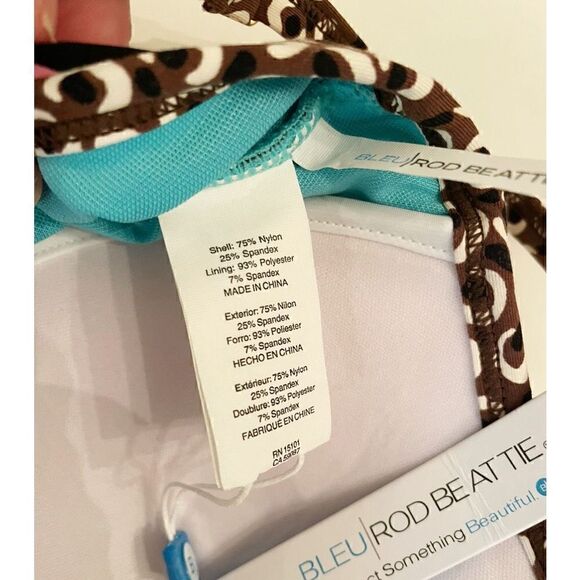 NWT Blue Rod Beattie One Piece Swimsuit Size 6 Women Run Wild Hawaiian tropical - Picture 9 of 9